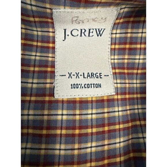 J Crew Men’s 100% Cotton Size 2X Checkered Preppy B239 - Picture 6 of 11